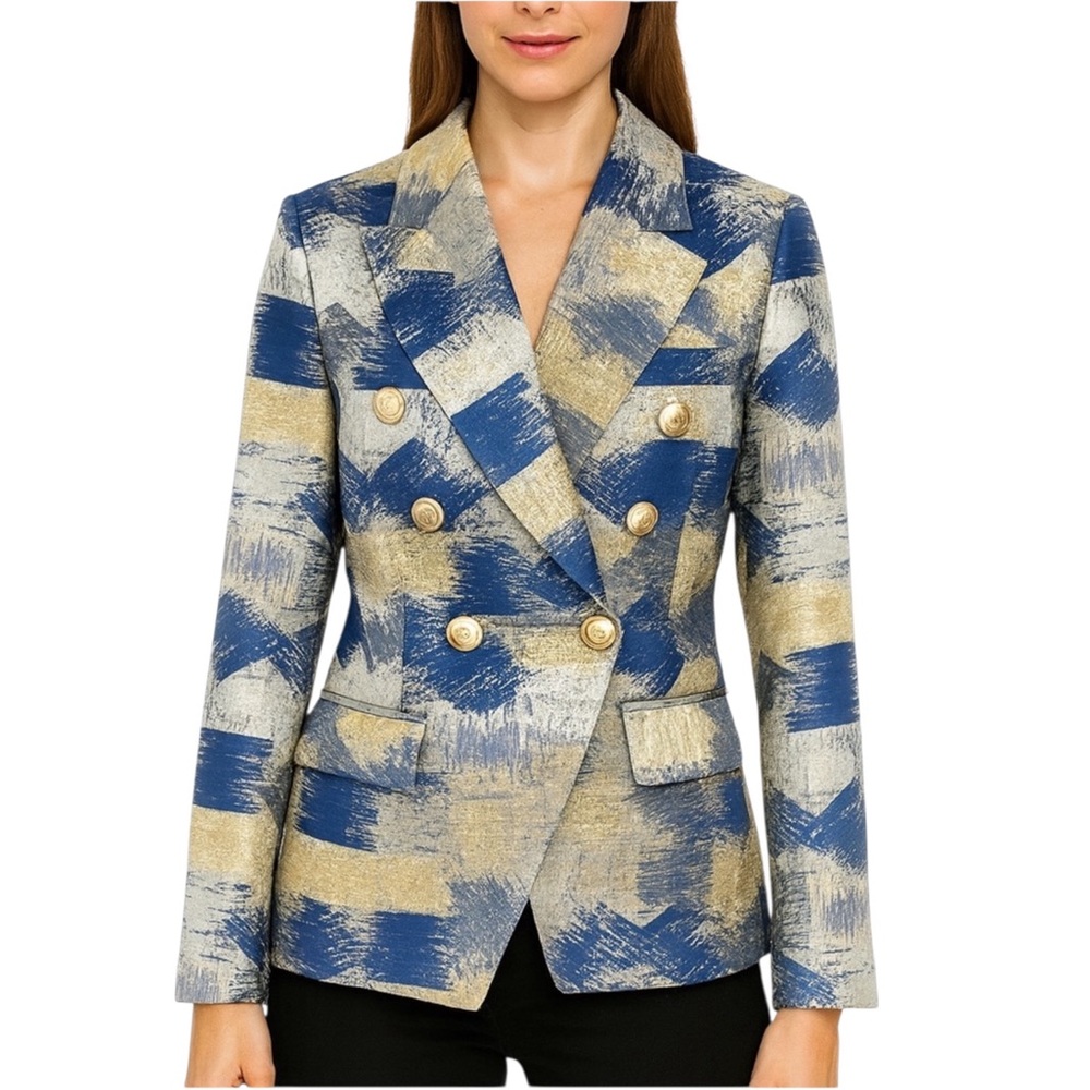 Metallic Patchwork Jacket The Olmey